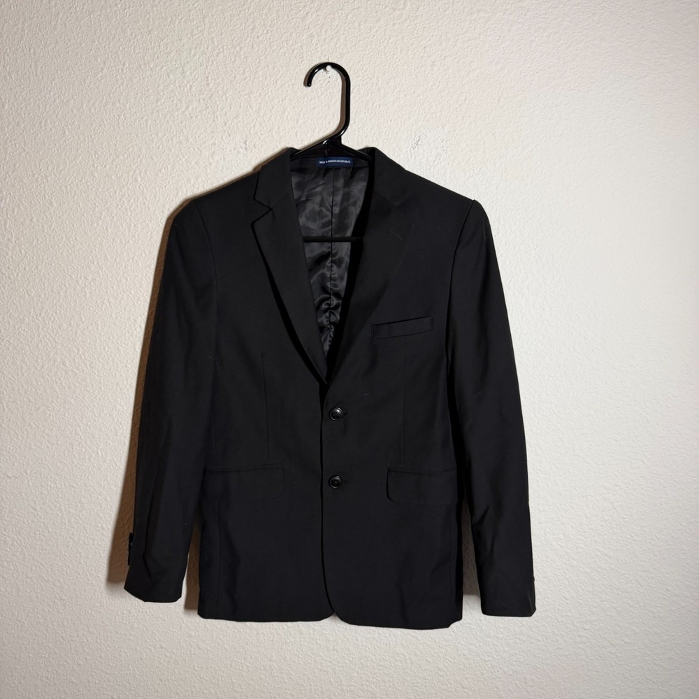 Mens Blazer‎ Jacket Black Lined Single Breasted Notch Lapel Business Formal Wear